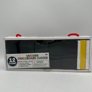 Wooden chalkboard blocks